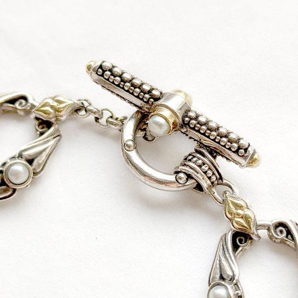 Konstantino Open Link Pearl Bracelet - Picture 2 of 5